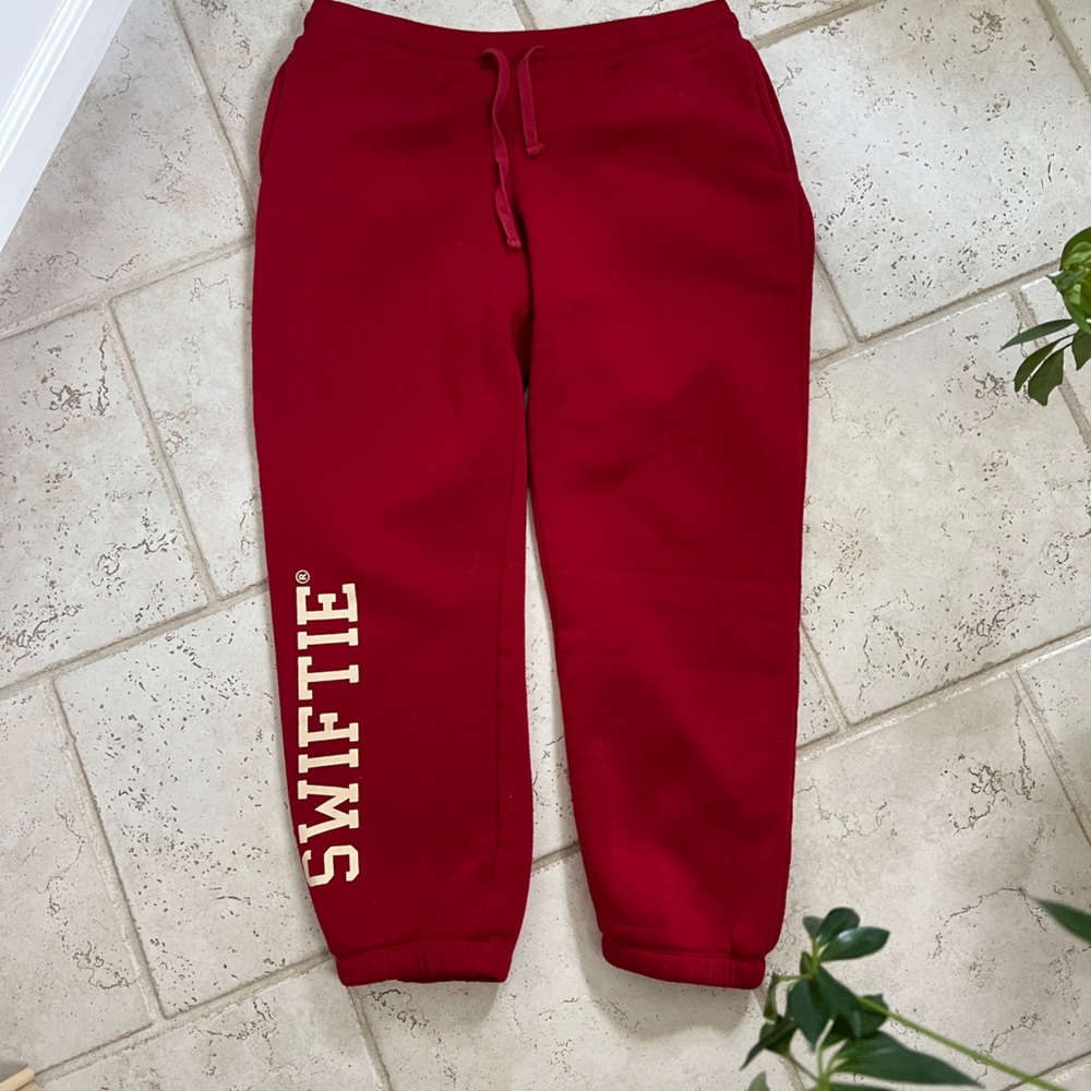 Taylor Swift Swiftie Large Red Sweatpants - image 1